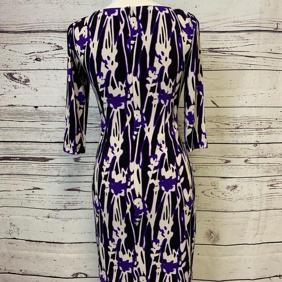 David Meister Abstract Dress Size 2 - Picture 4 of 8